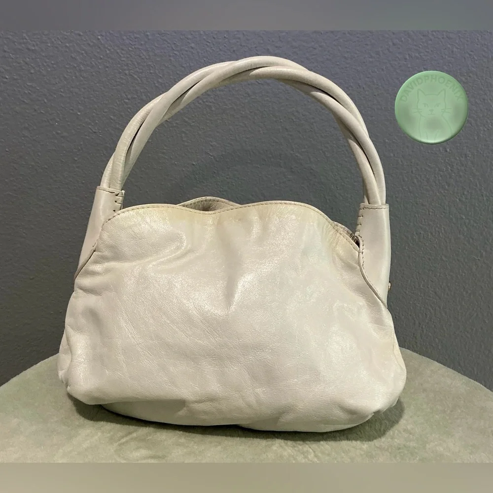 VIA SPIGA White Leather Shoulder Bag w/ Tassel, Dust Bag & Authencity Certificat - Picture 6 of 11